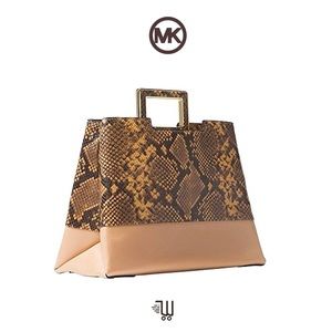 MICHAEL KORS Kristen Large TopHandle Satchel Pythn